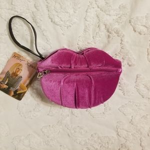 Betsy Johnson Velvet Clutch